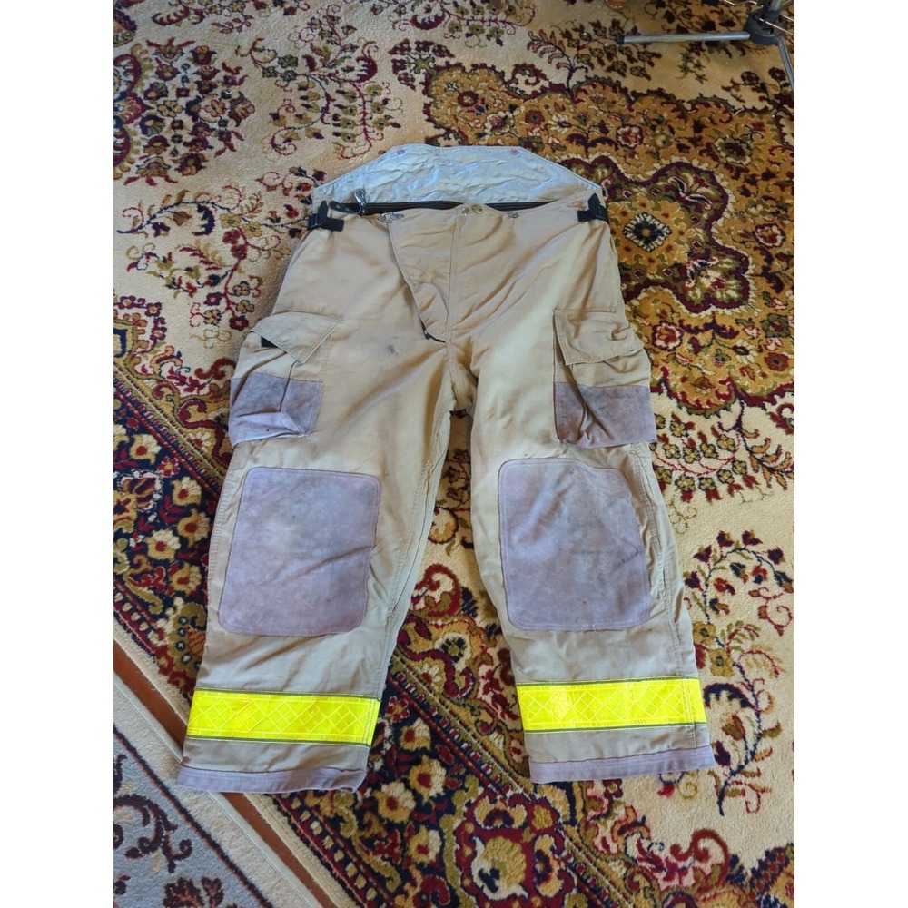 Retired Firefighter Gear Turnout Pants FIRE USED 50" X 30" See Pics
